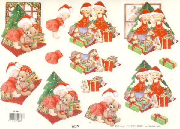 3D Bogen mit Glitzer - TBZ 571263 - Weihnachtskinder