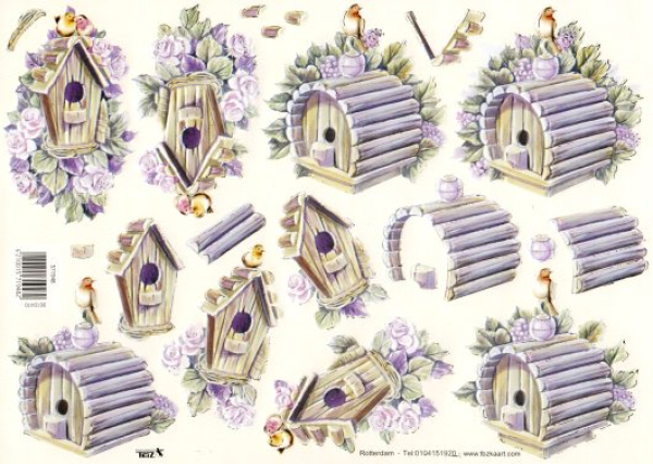 3D Bogen geprägt - TBZ 571948 - Vogelhäuser