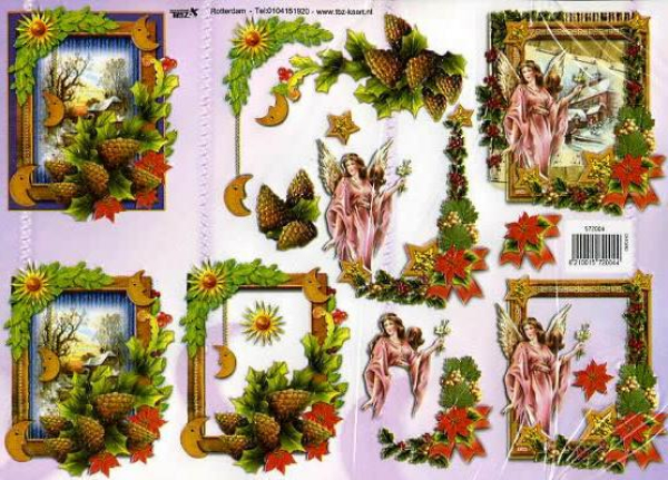 3D Bogen geprägt - TBZ 572004 - Weihnachtsengel