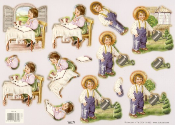 Stanzbogen Kinder