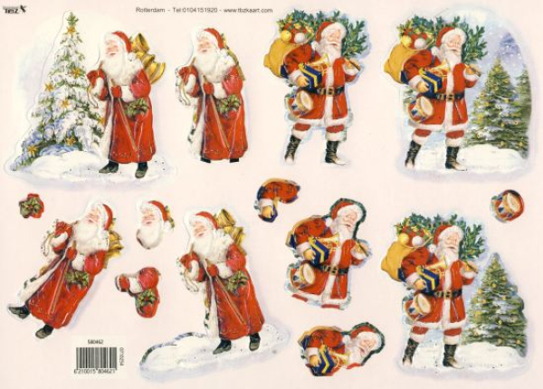 Stanzbogen Weihnachtsmann
