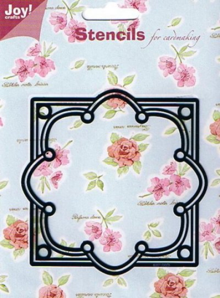 Joy! Embossing Schablone 5 - Quadrat + Blume