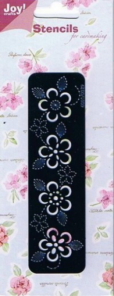 Joy! Embossing Schablone 29 - Bordüre mit Blumen