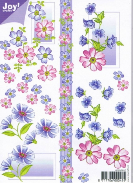 Joy! 3D Bogen Blumen Violett - DIN A5