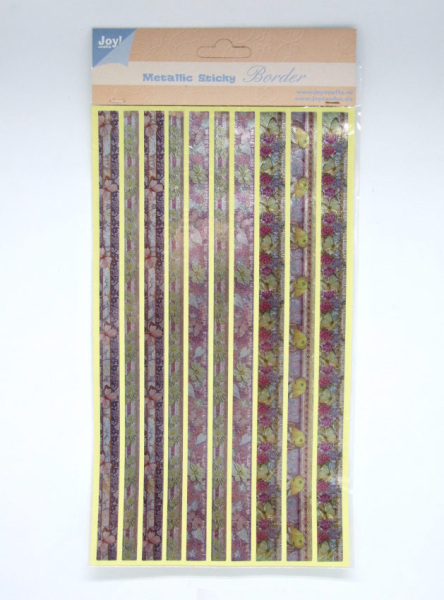 Metallic-Stickerbordüren - Schmetterlinge Nr. 4