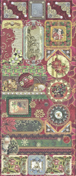 Joy! Geprägte Sticker mit Glitter - Weihnachten