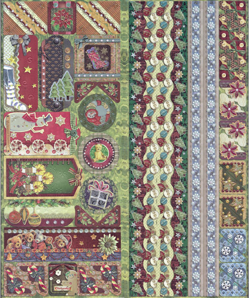 Joy! Geprägte Sticker mit Glitter - Weihnachten Nr. 1