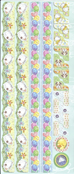 Joy! Geprägte Sticker mit Glitter - Baby Nr. 2