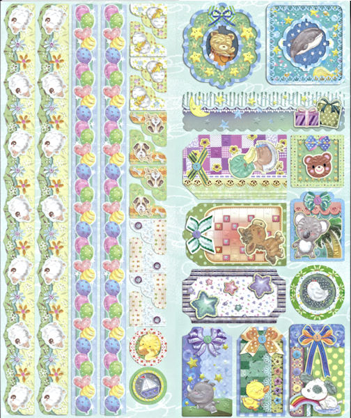 Joy! Geprägte Sticker mit Glitter - Baby Nr. 2