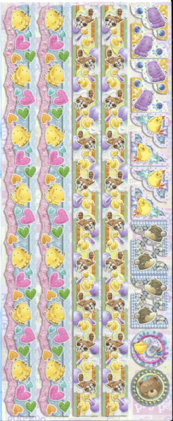 Joy! Geprägte Sticker mit Glitter - Baby Nr. 6