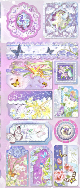 Joy! Sticker mit Glitter - Elfen Nr. 2