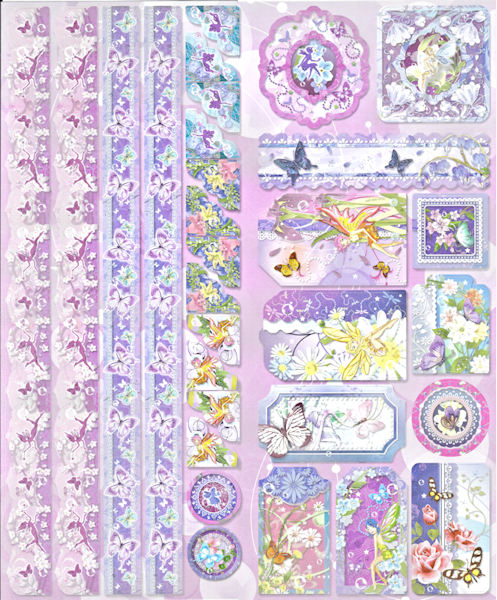 Joy! Sticker mit Glitter - Elfen Nr. 2