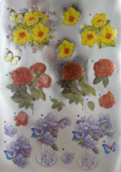3D StanzbogenJoy! MetallicBlumen 1
