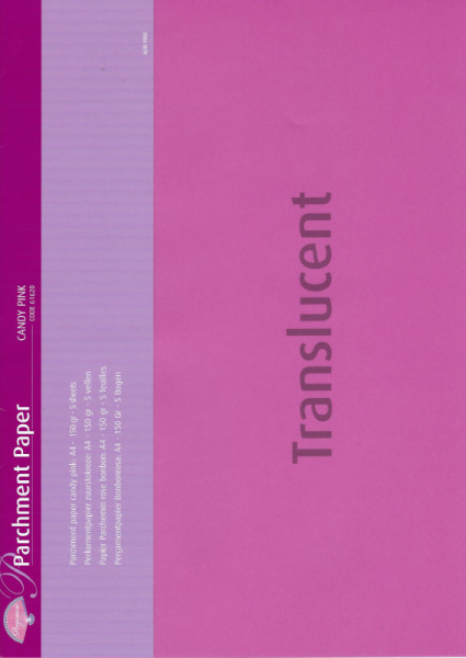 Pergamentpapier DIN A4 - Bonbonrosa