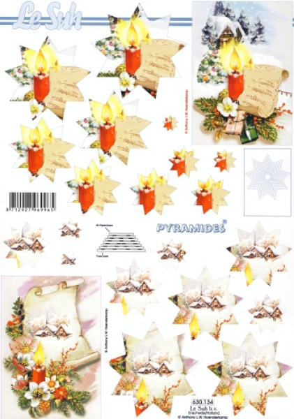 Pyramid 3D Bogen - A4   Le Suh 630134   Weihnachtsstimmung
