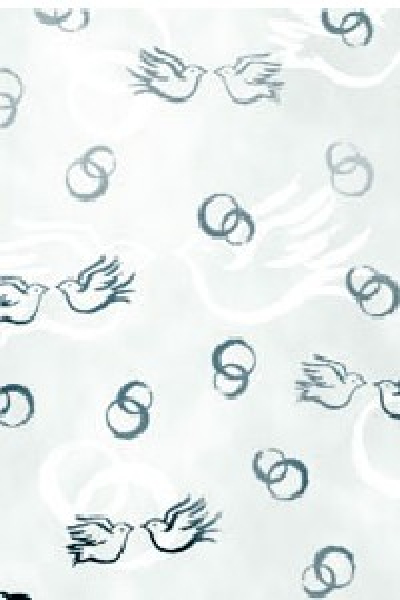 Bastelkarton "Spirit" - Ringe & Tauben, silber