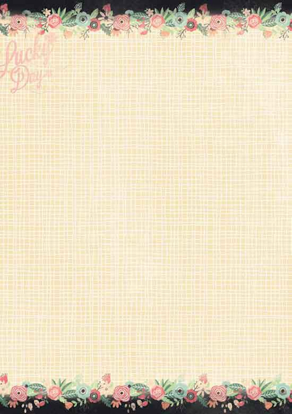 Basispapier "Chalk Line" - Lucky day