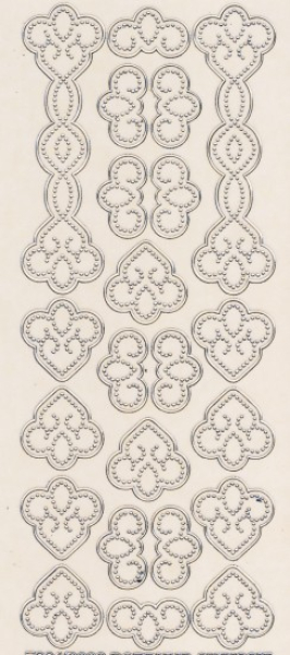 Joy! Fadengrafiksticker 7001/0002 - silber transparent   1 Bogen 23x10 cm