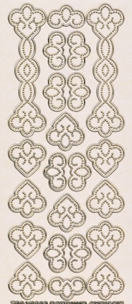 Joy! Fadengrafiksticker 7001/0002 - gold transparent   1 Bogen 23x10 cm