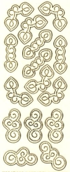 Joy! Fadengrafiksticker 7001/0003 - gold transparent   1 Bogen 23x10 cm