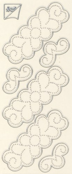 Joy! Fadengrafiksticker 7001/0005 - silber transparent   1 Bogen 23x10 cm