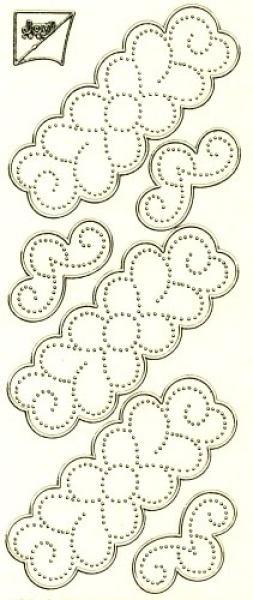 Joy! Fadengrafiksticker 7001/0005 - gold transparent   1 Bogen 23x10 cm