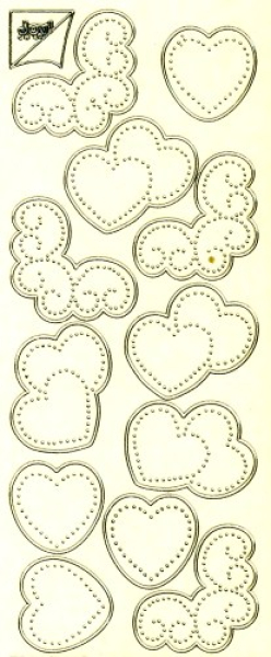 Joy! Fadengrafiksticker 7001/0006 - gold transparent   1 Bogen 23x10 cm