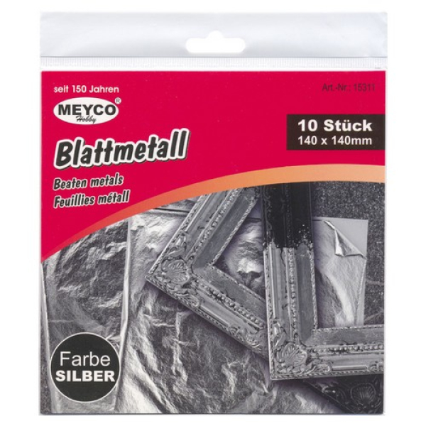 Blattmetall - silber
