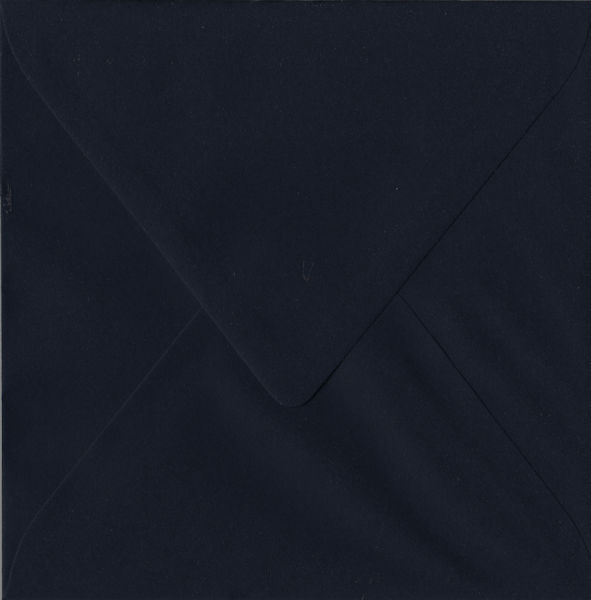 10 Briefumschläge quadratisch - marineblau/schwarzblau