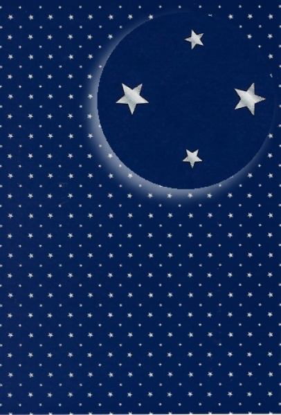 Bastelkarton Happy Papers "Winter" - Sterne blau