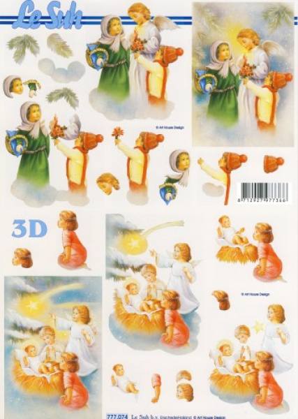 3D Bogen - A4 - Le Suh 777074 - Weihnachts-Engel