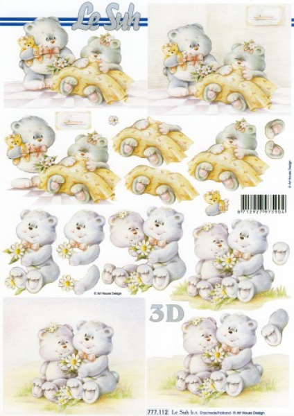3D Bogen - A4 - Le Suh 777112 - Bärchen