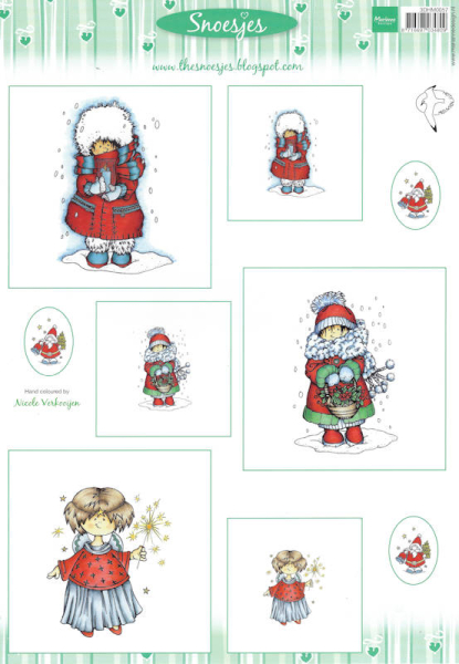 3D-Bogen Snoesjes - Weihnachtsengel & Wintersnoesje