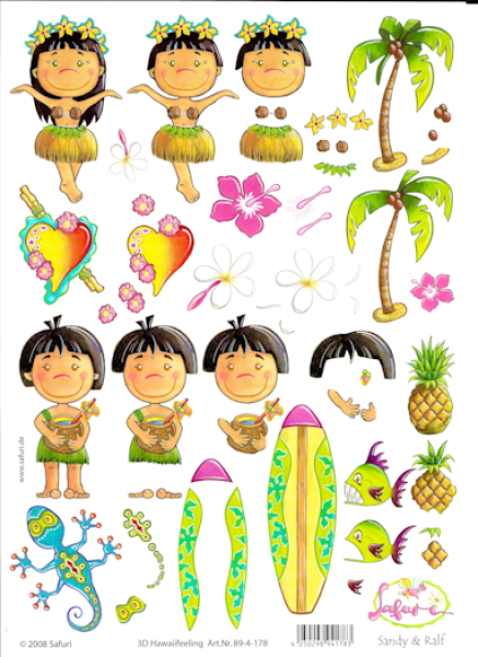 3D Etappen-Bogen - Safuri - Hawaiifeeling