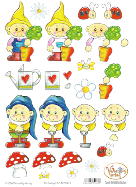 3D Bogen - Vielseidig Verlag - Zwerge