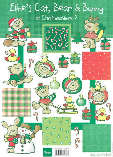 Schneidbogen Eline's Cat, Bear & Bunny at Christmastime 2