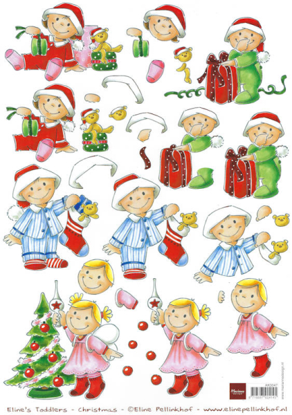 3D-Bogen Eline's Toddlers - Christmas
