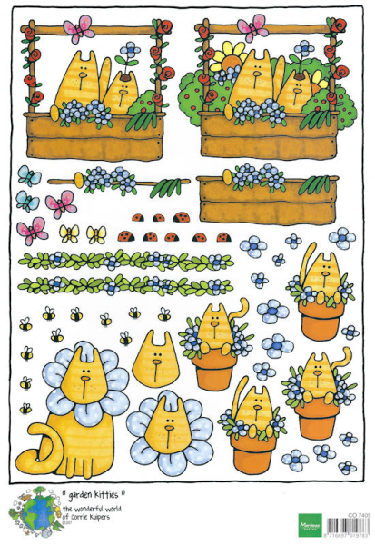 3D-Bogen The wonderful world of Corrie Kuipers - Garden kitties