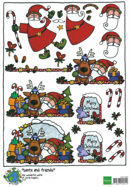 3D-Bogen The wonderful world of Corrie Kuipers - Santa and friends