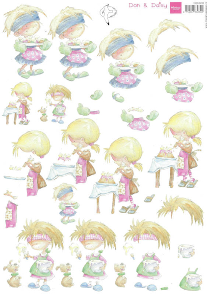 3D Bogen Don & Daisy - Wir backen Kuchen