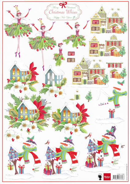 3D-Schneidbogen - Marianne Design EWK1206 - Christmas Wishes 2