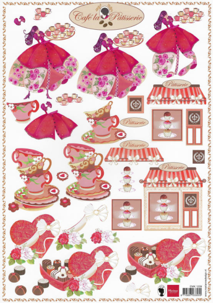 3D-Bogen - Marianne Design EWK1209 - Café la Pâtisserie 1