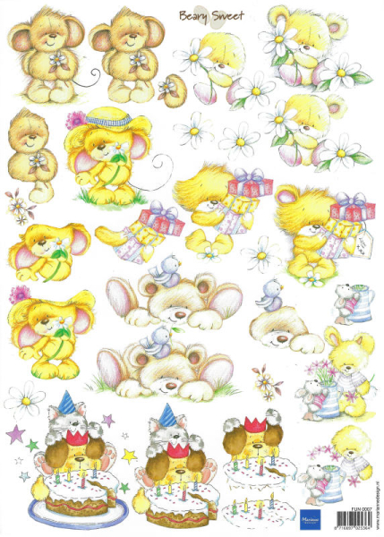 3D Bogen Beary Sweet - Geburtstag