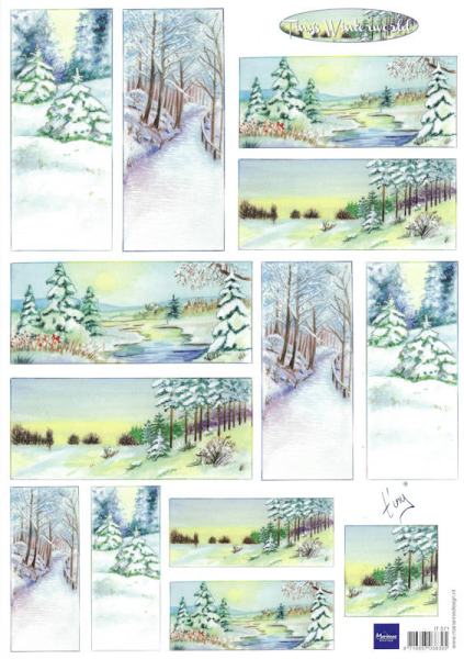 Cardtopper/Schneidbogen - IT571 - Tinys Winterworld 2