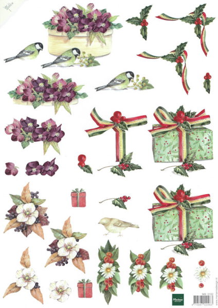 3D Bogen - Marianne Design - Weihnachtsgesteck und - geschenk