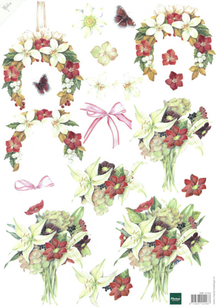 3D Bogen - Marianne Design - Blumenkranz und -strauß