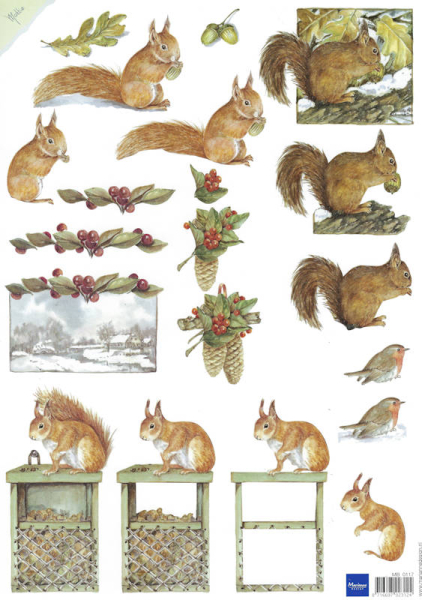 3D Bogen - Marianne Design - Eichhörnchen