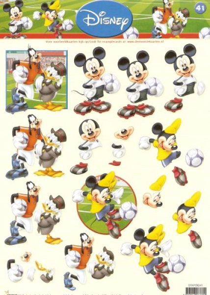 3D Bogen Disney "Fußball-Kollektion" - Nr. 41