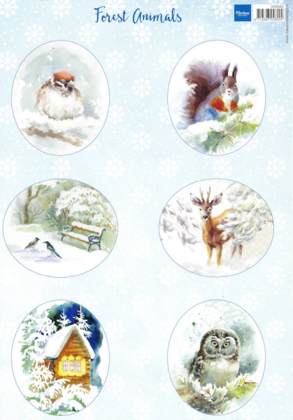 Cardtopper/Schneidbogen - Marianne Design VK9562 - Waldtiere