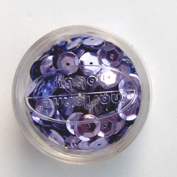 Pailletten gewölbt Ø 6mm, 6 Gramm - lila